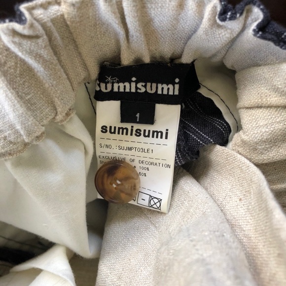 Sumisumi Indigo/Linen Pants - Picture 2 of 2